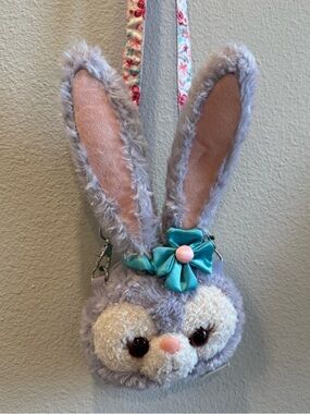 Disney Aulani Stella Lou bunny purple crossbody purse Aulani Shanghai.